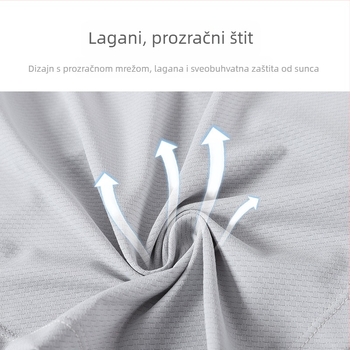 Korisno lice UV zaštita – šal od Jacquard tkanine, prozračno, brzo se suši, ultra lagano, otporno na vjetar