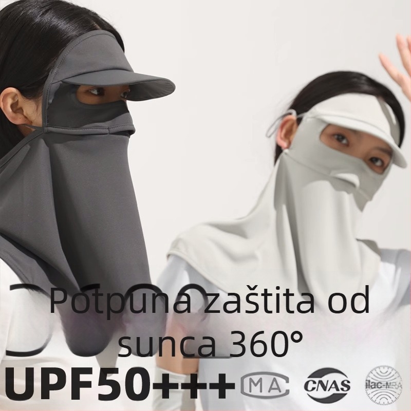 OKSK Cjelovita maska za zaštitu od sunca s kapuljačom – UV zaštita, otpornost na prašinu, najlonski materijal