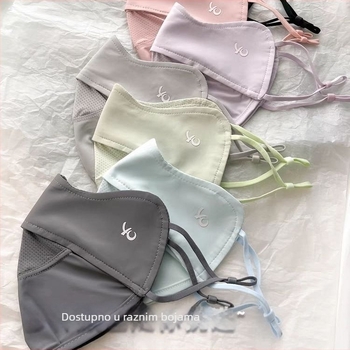 Ženska tanka zaštitna maska od sunca za vožnju biciklom na otvorenom, prozračna ice silk tkanina, UV zaštita i zaštita područja oko očiju.