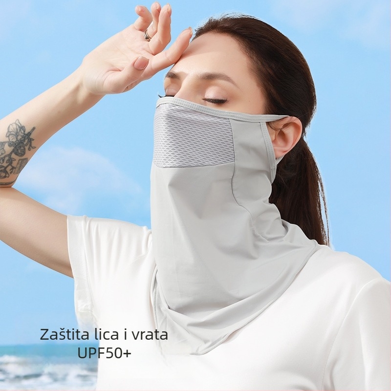 Ženska mrežasta maska za sunčevu zaštitu lica - prozračna, UV zaštita, ultra lagana, otporna na vjetar, otporna na insekte