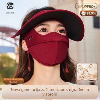 UV maska s kapuljom, najlon tkanina, otporna na vjetar, topla, otporna na prašinu
