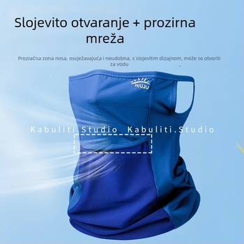 Najlon maska, prozračna, UV zaštita, zaštita od sunca, s ušnim petljama