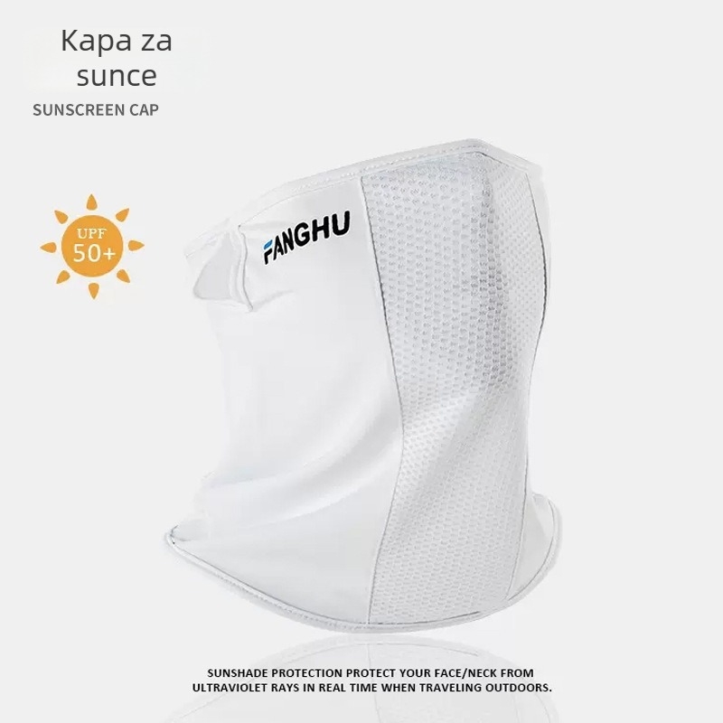 Maska za lice za biciklizam, vjetrovat i UV zaštita, Ice Silk tkanina, polu lice, unisex