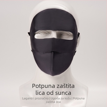Maska od svile Mulberry s UV zaštitom za cijelo lice — prozračna, puna zaštita, stilovi All-Matching/Casual/Sports/Fashion OL, Brand: AISI Jade