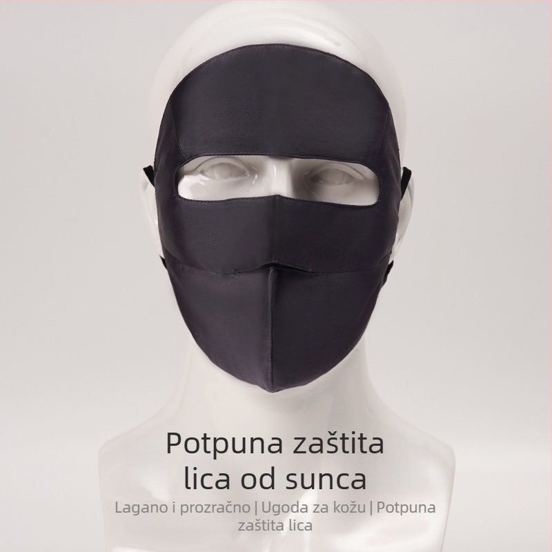 Maska od svile Mulberry s UV zaštitom za cijelo lice — prozračna, puna zaštita, stilovi All-Matching/Casual/Sports/Fashion OL, Brand: AISI Jade