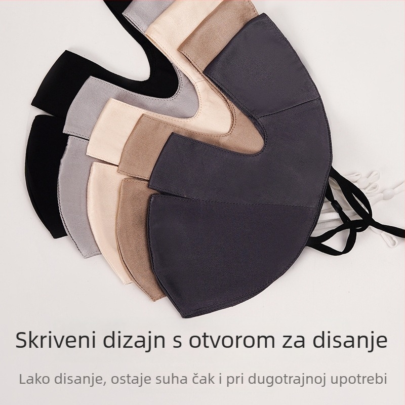 Maska od svile Mulberry s UV zaštitom za cijelo lice — prozračna, puna zaštita, stilovi All-Matching/Casual/Sports/Fashion OL, Brand: AISI Jade