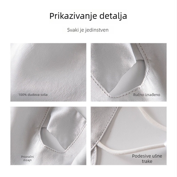 Ljetna maska za lice od svile, puna pokrivenost lica, njega kože, zaštita od prašine i vjetra