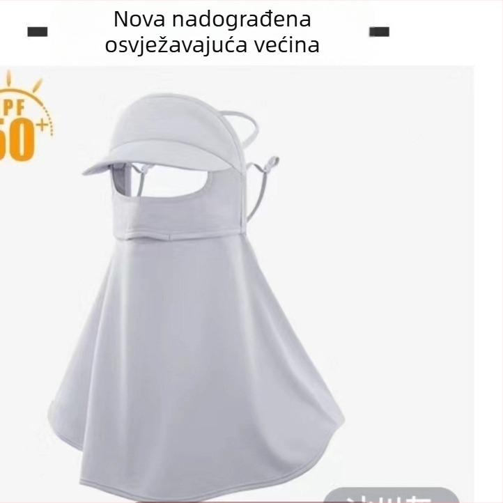 Cjelovita lice maska od Ice Silk za biciklizam – prozračna, UV zaštita, otporna na vjetar, zaštita vrata