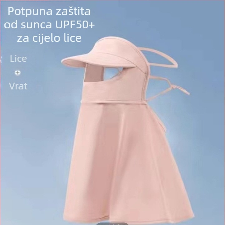 Cjelovita lice maska od Ice Silk za biciklizam – prozračna, UV zaštita, otporna na vjetar, zaštita vrata