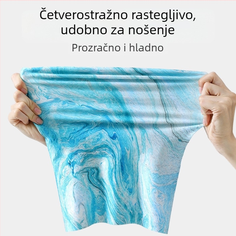Maska za lice i vrat za biciklizam – prozračna zaštita od sunca, potpuno prekrivanje lica i vrata, najlon, minimalistički stil, gradski stil svakodnevne upotrebe