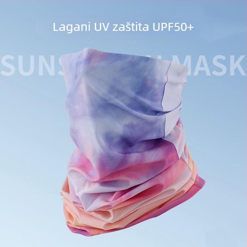 Maska za lice i vrat za biciklizam – prozračna zaštita od sunca, potpuno prekrivanje lica i vrata, najlon, minimalistički stil, gradski stil svakodnevne upotrebe