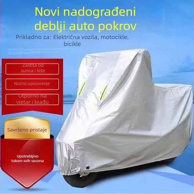 Pokrov za električna vozila i motocikle – Oxford tkanina, kiša otporan, UV zaštita, otporan na prašinu, otporan na snijeg
