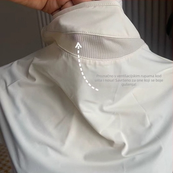 Maska za zaštitu od sunca za lice i vrat, prozračna mreža, vješanje za uho, UV zaštita, ljetna hladna ice silk tkanina