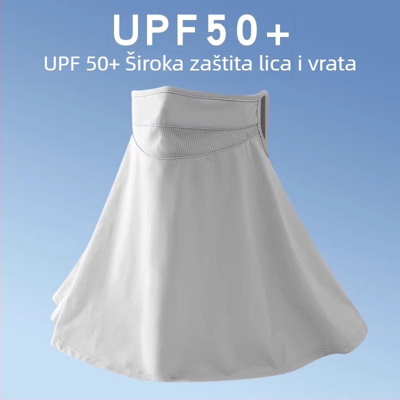 Maska za zaštitu od sunca za lice i vrat, prozračna mreža, vješanje za uho, UV zaštita, ljetna hladna ice silk tkanina