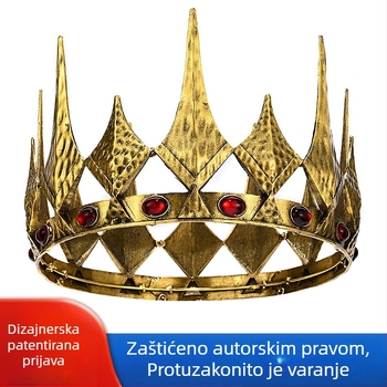 Unisex kruna za glavu od legure s kristalnom dekoracijom, K9 čistoća, stil krune