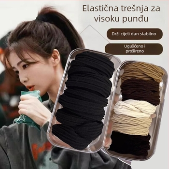 Gumica za kosu za rep, visoka elastičnost, ručna izrada, korejski stil