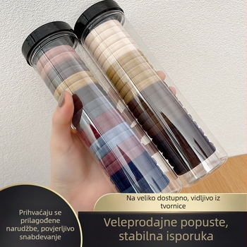 Bezšivne pletene najlonske gumice za kosu – mekane, visoke elastičnosti, za odrasle