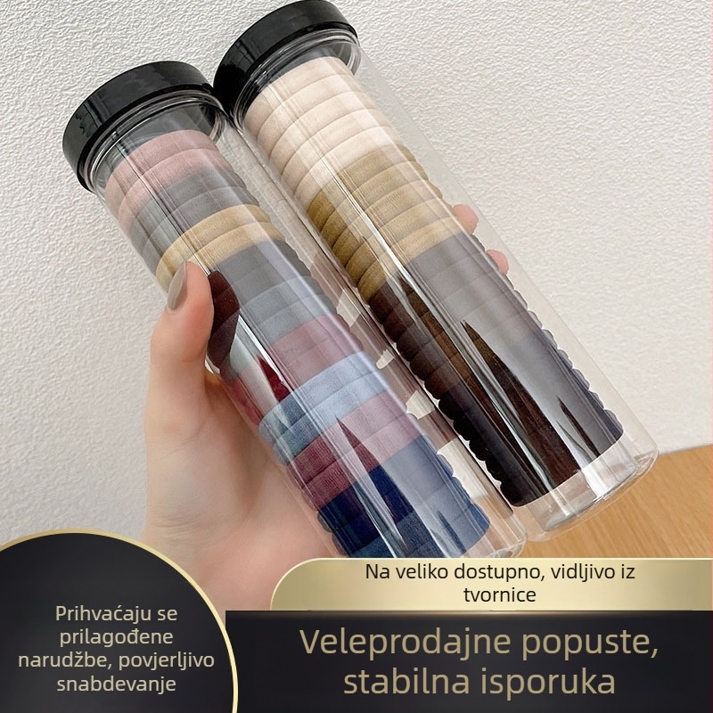 Bezšivne pletene najlonske gumice za kosu – mekane, visoke elastičnosti, za odrasle