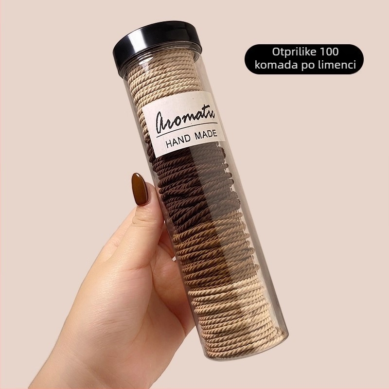 Dodatak za kosu za visoku repu - okrugla traka za kosu, korejski stil, ručna izrada, miješani materijali
