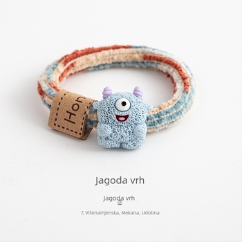 Gumica za kosu od tekstila, ručno izrađena, Zhiyi brand, koreanski stil