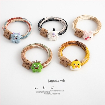 Gumica za kosu od tekstila, ručno izrađena, Zhiyi brand, koreanski stil