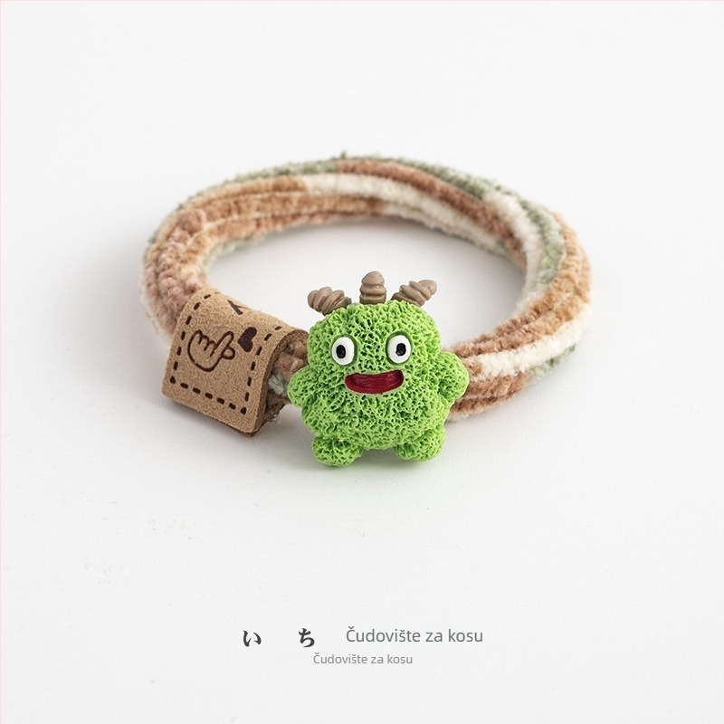 Gumica za kosu od tekstila, ručno izrađena, Zhiyi brand, koreanski stil