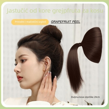 Silikonski dodatak za kosu, model Grapefruit Peel, nevidljiva gornja podloga za korijen kose, štancirani završetak