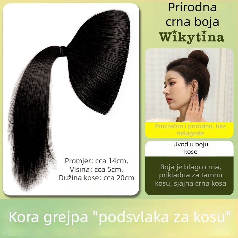 Silikonski dodatak za kosu, model Grapefruit Peel, nevidljiva gornja podloga za korijen kose, štancirani završetak