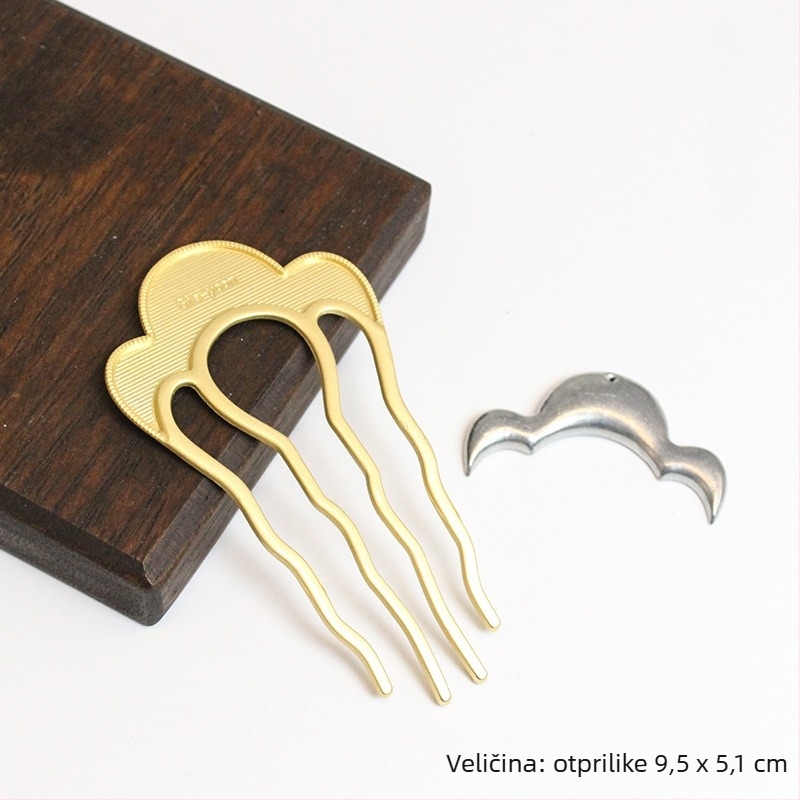 Vintage osnova za ukosnicu za kosu – DIY dodatak od legure s elektroplatom završetkom