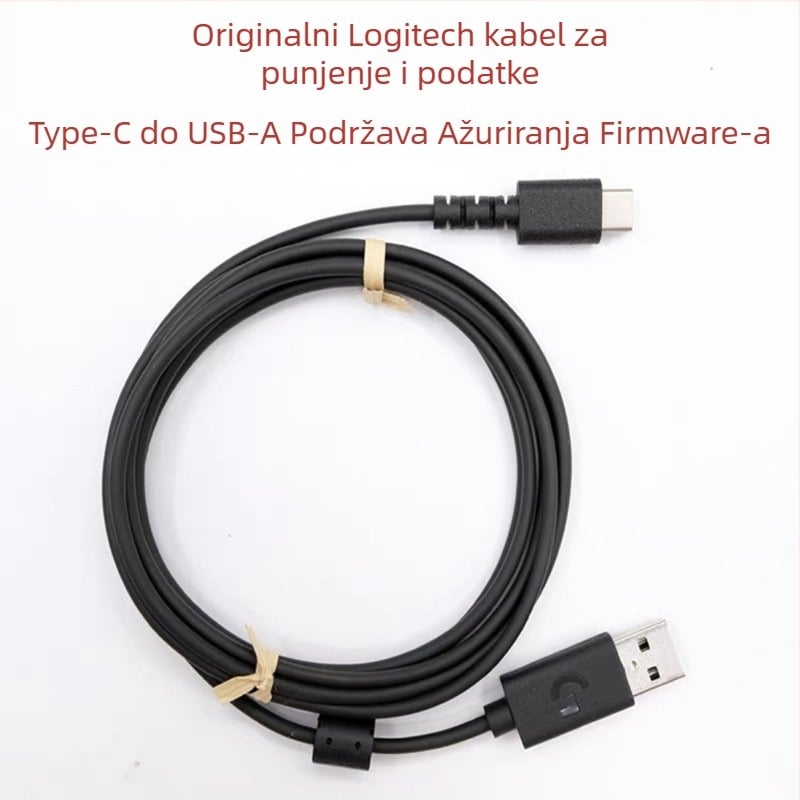 USB kabel za miš, kompatibilan s GPW1, GPW2 i G102, G302, G402, G502 Hero, G303, G403, G300, G300S; Micro USB sučelje