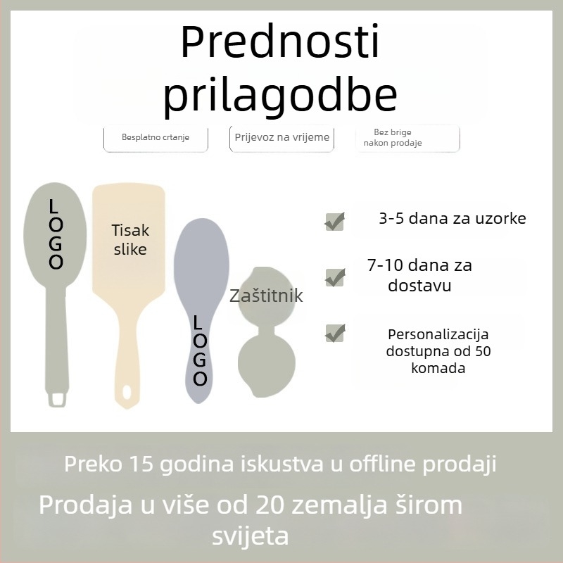 Masažni češalj za kosu Cuiyingforever, plastični, za svakodnevnu upotrebu