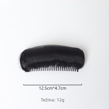 Dodaci za kosu: U‑oblik s 29‑zubnim nevidljivim dizanjem krune, od plastike/smole, ručna izrada