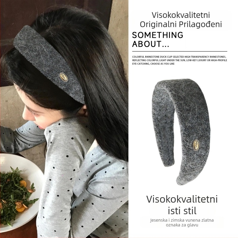 Ženski pokrivalo za glavu – korejski stil, akril, ručna izrada, brend Aiqi Jewelry