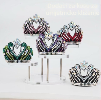 Cipkasta kruna za kosu s elastičnom trakom za scenske nastupe (Materijal: Čipka; Stil: IN style; Obrada: Pletenje; Prikladno za: Djeca; Marka: Independent)