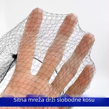 Najlon mreža za kosu za formiranje čvora, pletena, s 5 mm čipkom, jednostavan stil, unisex dodatak za kosu