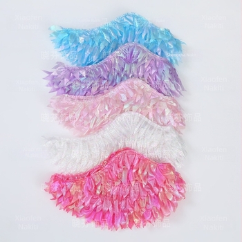 Sjajna anđelska krila – pelerina od poliestera za malu vilu