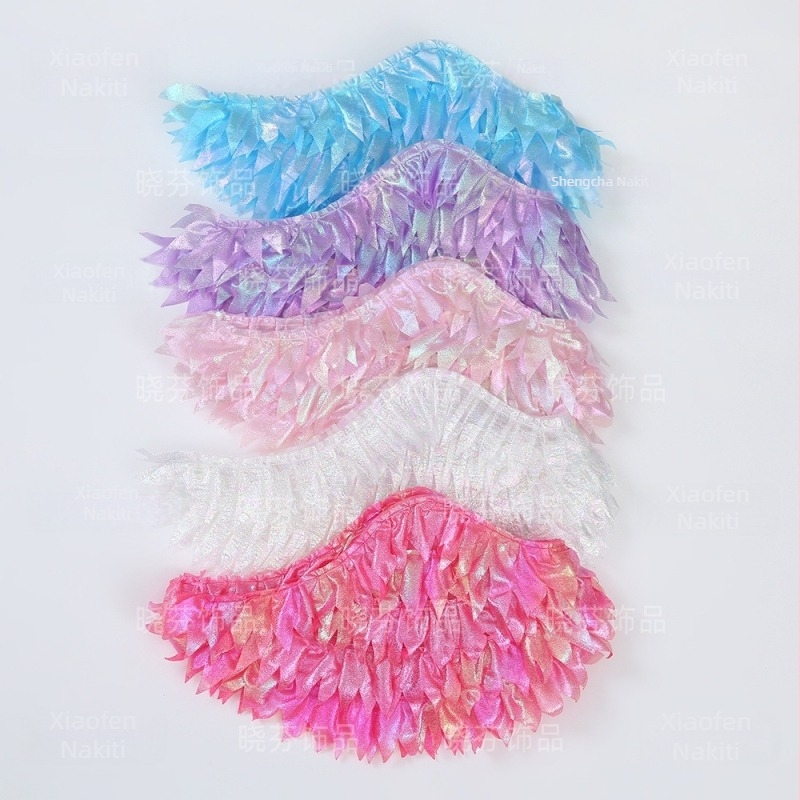 Sjajna anđelska krila – pelerina od poliestera za malu vilu