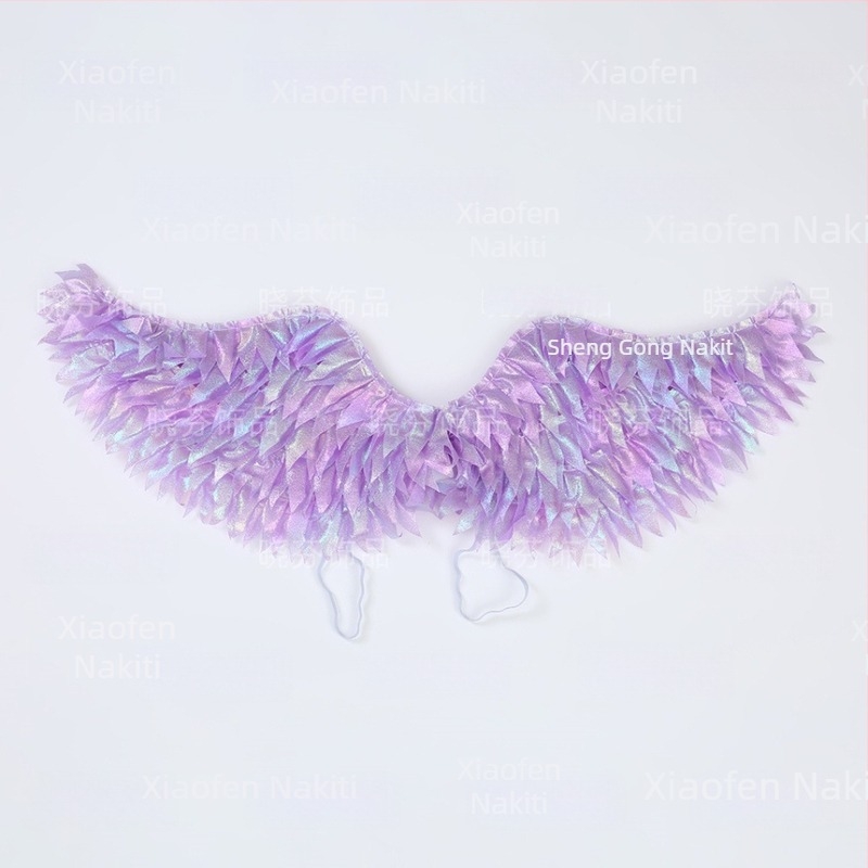 Sjajna anđelska krila – pelerina od poliestera za malu vilu