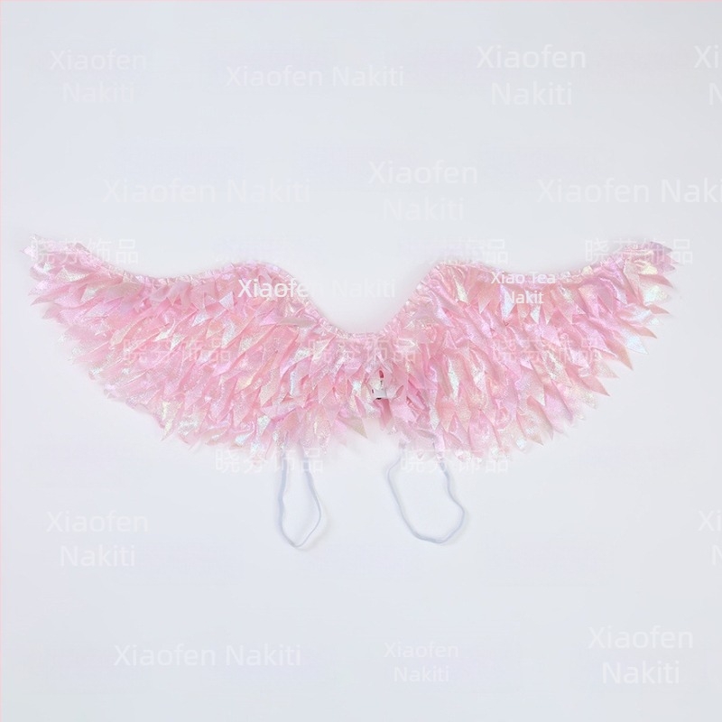 Sjajna anđelska krila – pelerina od poliestera za malu vilu