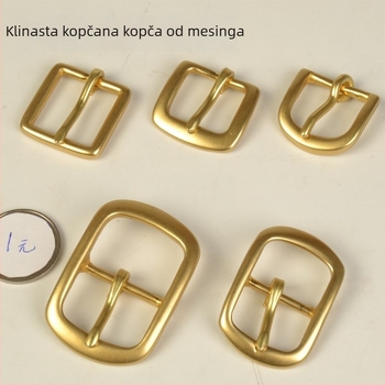 Bakrena kopča za remen s PIN kopčom, pogodna za zimu, proljeće i jesen, navedena zimi 2020