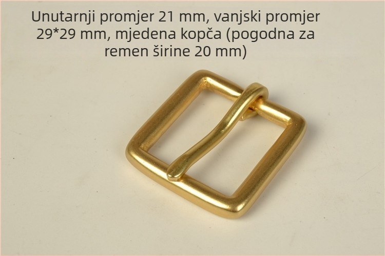 Bakrena kopča za remen s PIN kopčom, pogodna za zimu, proljeće i jesen, navedena zimi 2020