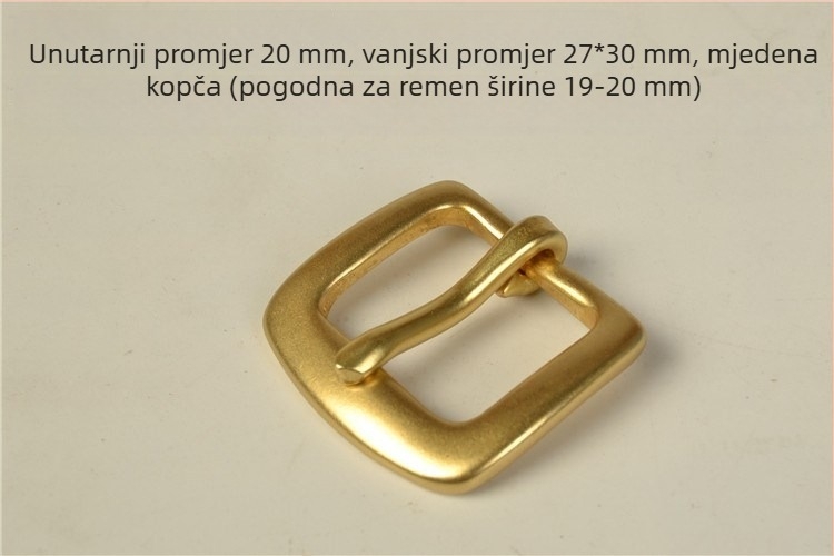 Bakrena kopča za remen s PIN kopčom, pogodna za zimu, proljeće i jesen, navedena zimi 2020
