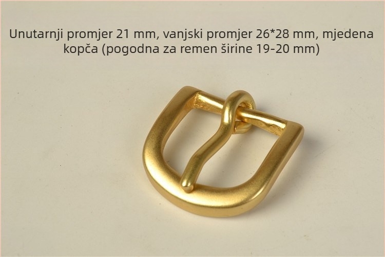 Bakrena kopča za remen s PIN kopčom, pogodna za zimu, proljeće i jesen, navedena zimi 2020