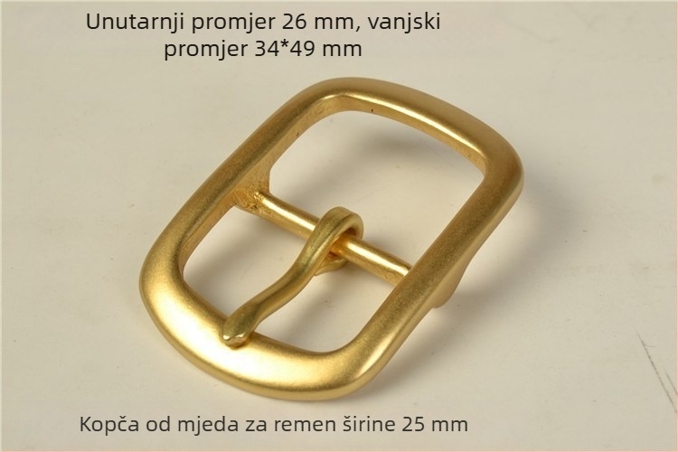Bakrena kopča za remen s PIN kopčom, pogodna za zimu, proljeće i jesen, navedena zimi 2020