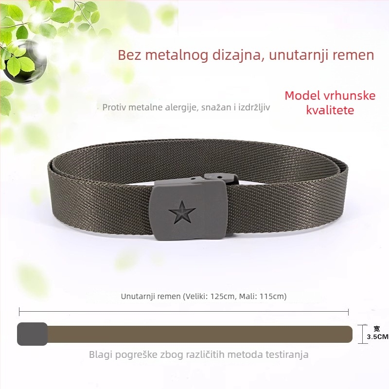 Taktički pojas za vojnu obuku — najlon remen s plastičnom kopčom, kopčom zatvaranje, širina >4 cm, univerzalni model