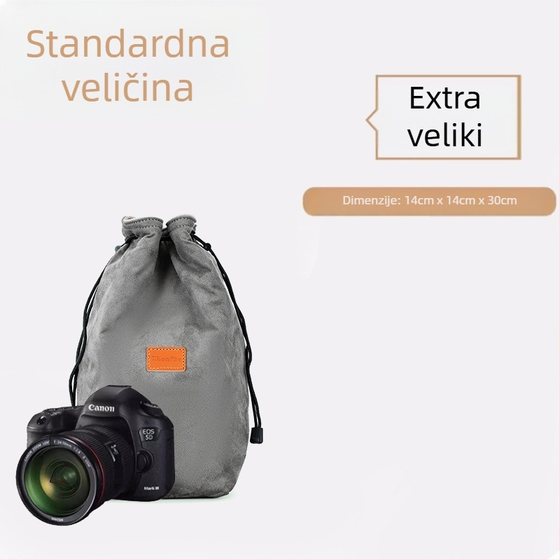 Unutarnja torbica/liner za mirrorless/SLR fotoaparat s plišastom podstavom — ultra lagani zaštitni omot Nikon, Canon, Sony, Fuji