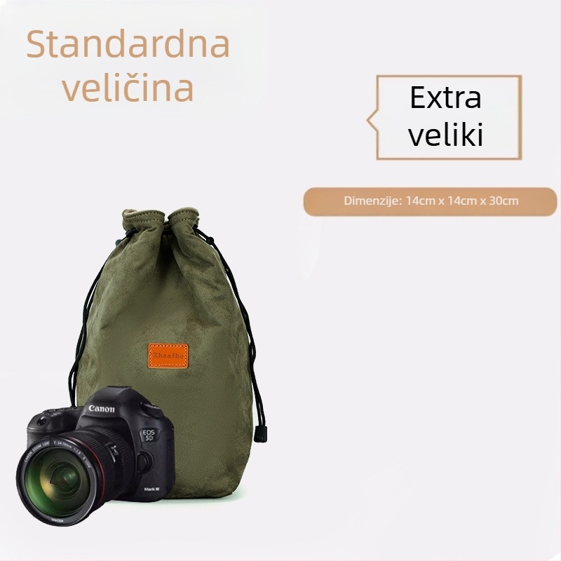 Unutarnja torbica/liner za mirrorless/SLR fotoaparat s plišastom podstavom — ultra lagani zaštitni omot Nikon, Canon, Sony, Fuji