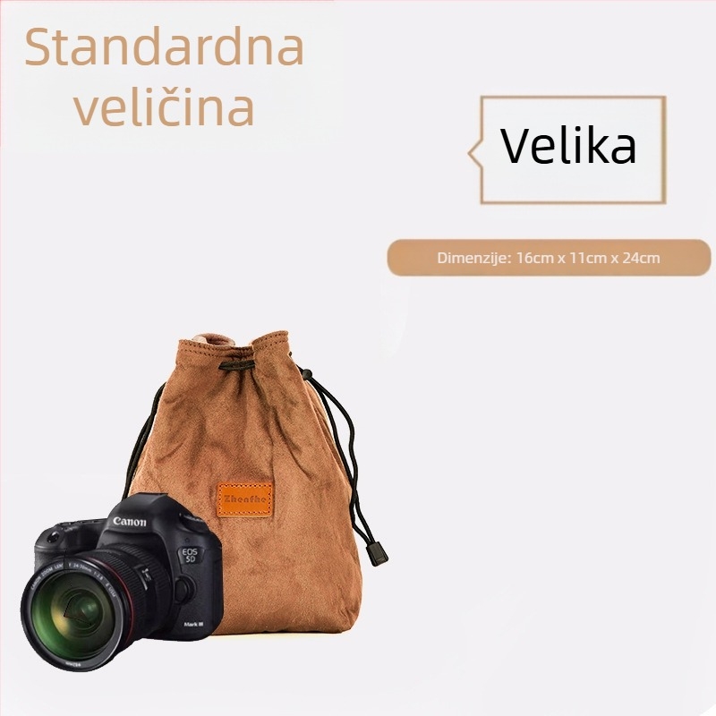 Unutarnja torbica/liner za mirrorless/SLR fotoaparat s plišastom podstavom — ultra lagani zaštitni omot Nikon, Canon, Sony, Fuji