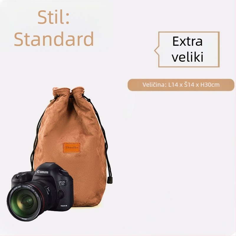 Unutarnja torbica/liner za mirrorless/SLR fotoaparat s plišastom podstavom — ultra lagani zaštitni omot Nikon, Canon, Sony, Fuji