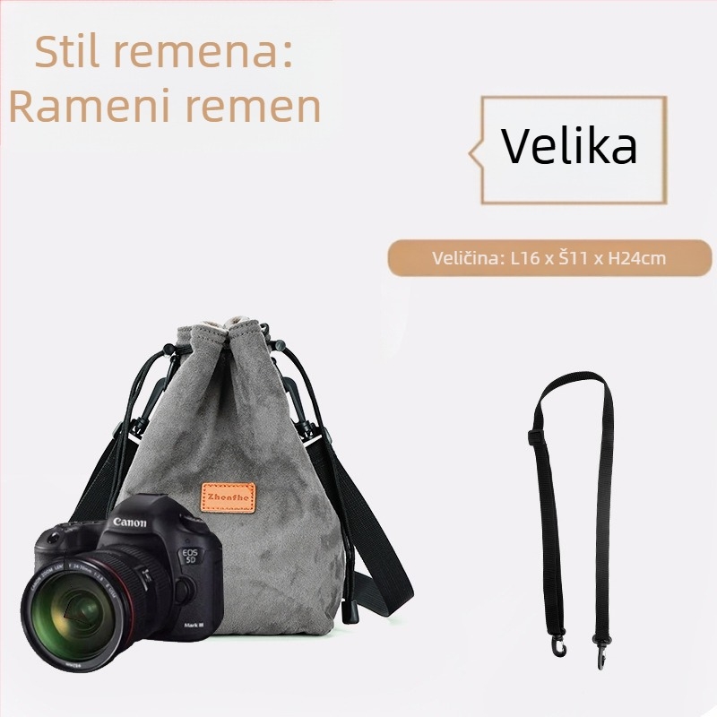 Unutarnja torbica/liner za mirrorless/SLR fotoaparat s plišastom podstavom — ultra lagani zaštitni omot Nikon, Canon, Sony, Fuji